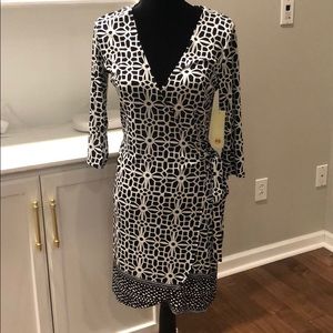 Wraparound printed Dress